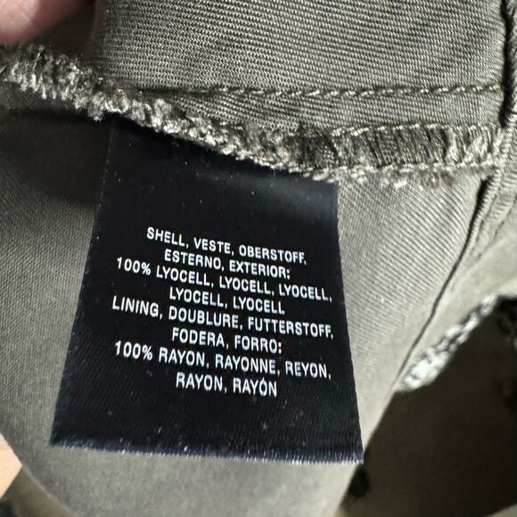 Anthropologie Holding Horses Marion Swing Shirt Dress Olive Green Women's Size 8 - Picture 15 of 15